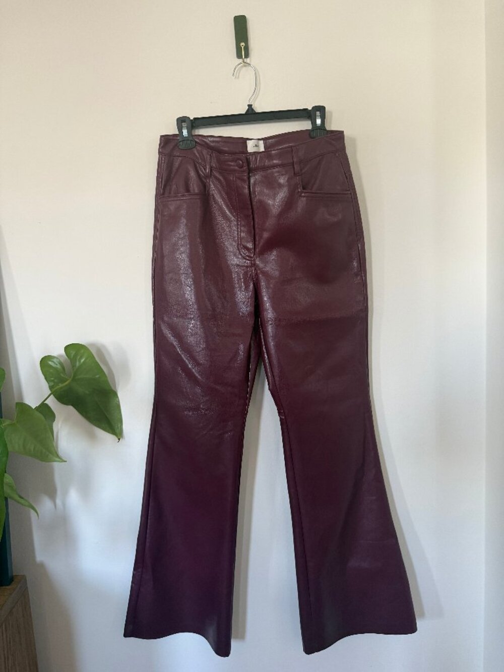 Wilfred Burgundy Pants Straight Leg Size 10